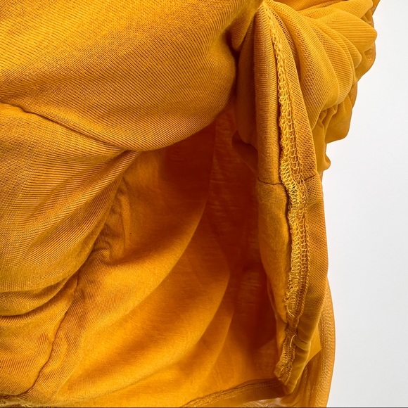 Heart & Hips Ruched Orange Dress Size Large - Picture 7 of 8